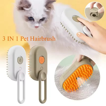 Cat Pet Beauty Produc Spray Massage Brush One Button Steam Spray Folding Rotatable Floating Hair Bath Hair Removal Brush Comb