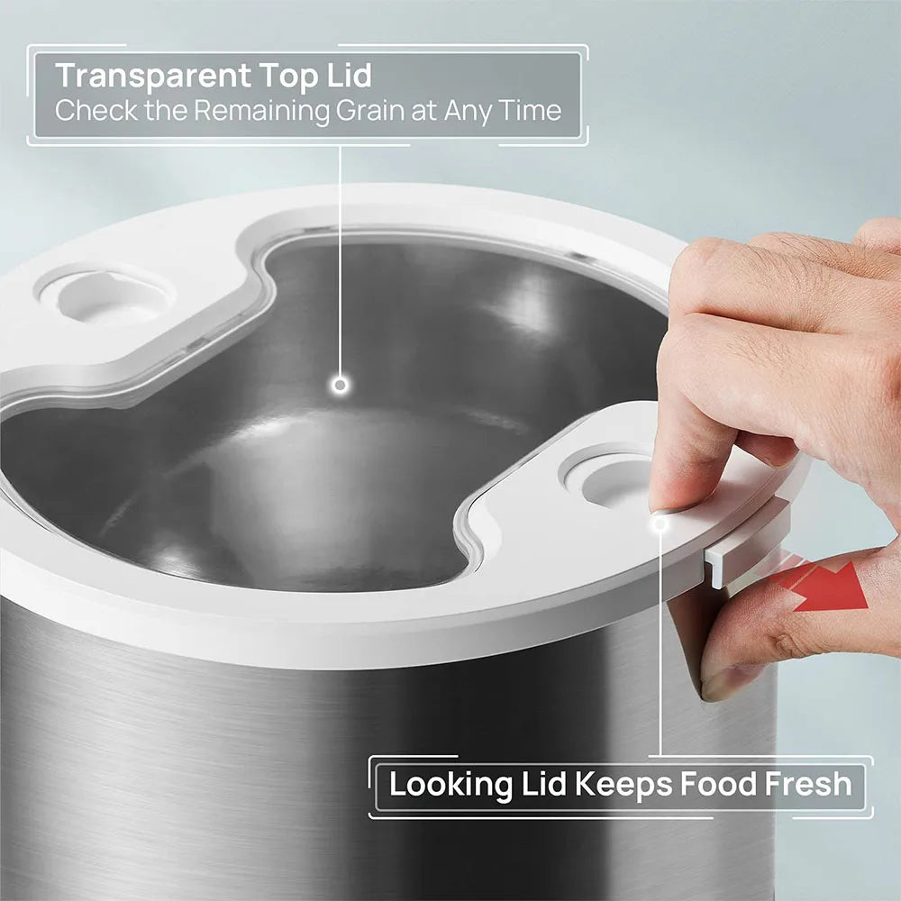 Smart Automatic Pet Feeder Cat Dog Food Dispenser Stainless Steel Bowl Large Capacity with WIFI APP Recording Timing Pet Feeding